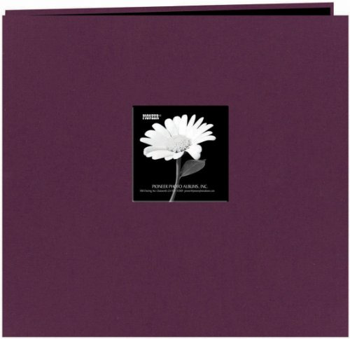 Pioneer Fabric Frame Post Bound Album 12X12, Wildberry Purple