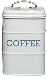 KitchenCraft Living Nostalgia Kaffeevorratsbehälter, 11 x 17 cm - Französisch Grau