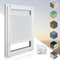 Home-Vision® Premium Plissee Faltrollo ohne Bohren mit Klemmfix jalousien Fenster innen(Weiß, B75cm x H200cm) Easyfix Klemmträger, Verdunklung, Blickdicht Sonnenschutz Jalousie für Fenster & Tür