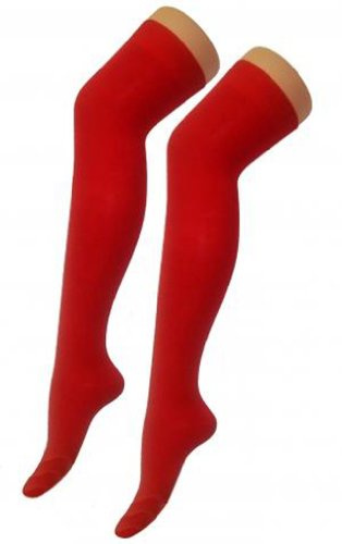 Crazy Chick New Ladies Womens Over Knee Long Casual Ladies Thigh High Plain Stretch Fit Cotton Overknee Socks
