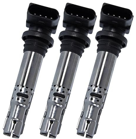 BESTPRICE 3x bobina di accensione a 4 poli modulo di accensione 12V bobina di accensione ad asta