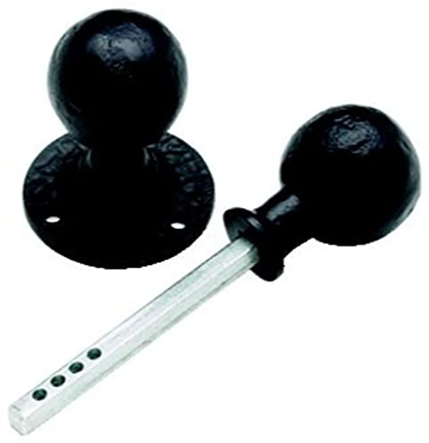 Black Antique Ball Shaped Rim Knob