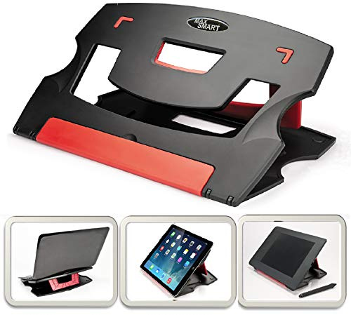 MAX SMART Tablet Zeichnung Stand, Laptop Stand, lesepult, falte, Portable und einstellbare Winkel Ergo View für 15-Zoll-Laptop, digital-grafikdiagramm-tablette, (rot)