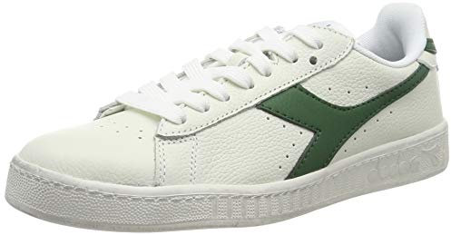 Diadora Unisex Game L Low Waxed Gymnastikschuhe, Weiß/Grün, 37 EU