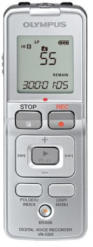 Olympus VN-5500PC Notetaker Digitales Diktiergerät silber