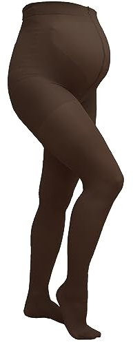 Fiore Damen Umstandsstrumpfhose Mama 20 Den / Bodycare Strumpfhose, Schwarz (Black 001), L EU