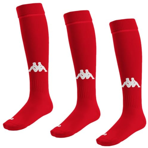 Kappa Penao PPK 3 Socks - Calcetines para hombre, color rojo, talla 31-34