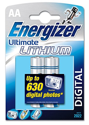 Energizer - Batterie al litio Mignon AA L91, confezione da 2 pezzi