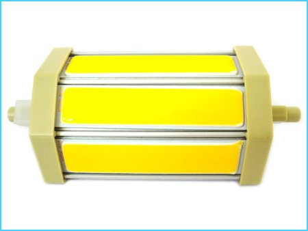 Lampada Led R7S RX7S Lineare Dimmerabile 118mm COB 9W = 90W 220V Bianco Caldo