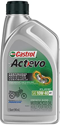Castrol 06130 Actevo X-Tra 4T Synthetic Blend - 10W40-1qt.