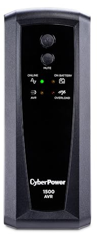 CyberPower CP1500AVRT AVR UPS Battery Backup and Surge Protector, 1500VA/900W, 10 Outlets, Mini-Tower, UL Certified