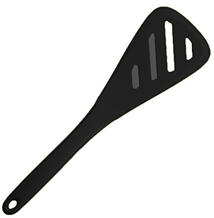 Kochblume Design-Schlitzwender S |Premium-Silikon & BPA frei| Hitzbeständig | Spülmaschinenfest | 25,5cm | Farbe: anthrazit