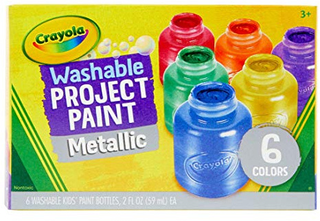 Crayola 6 Washable Metallic Kids' Paints