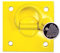 Guardian Fall Protection 00600 Cb-1-B Bolt-On Wall Anchor 6-Inch By 6-Inch