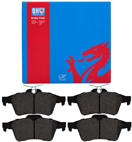 Quinton Hazell Brake Pad Set - 4 OEM Quality Direct Fit Replacement Brake Pads for Single Axle - Rear - BP1498