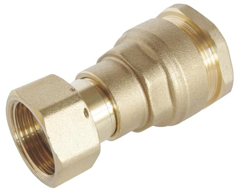 SOMATHERM FOR YOU, Raccord laiton droit pour tube PE Ø20 mm avec écrou tournant 3/4 - Sens unique de montage, étanchéité optimale, pression 20 bars, garantie 5 ans, norme ACS