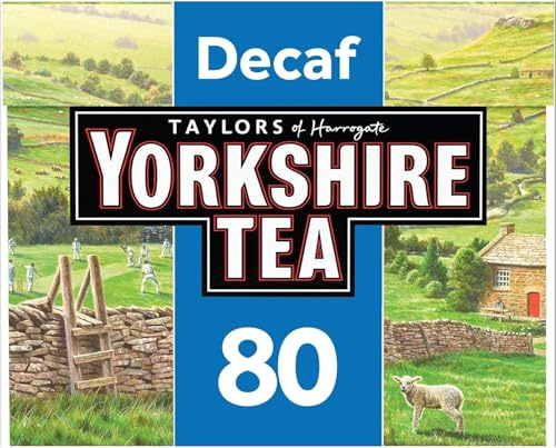 Yorkshire Tea Decaf, Box of 80 Tea Bags (Pack of 1)
