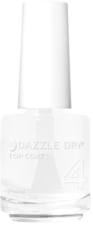 Dazzle Dry Top Coat - Step 4 - A Quick Dry Top Coat Nail Polish - A Gel Nail Polish Alternative for Long-Lasting, Non-Toxic Manicures (0.5 fl oz)