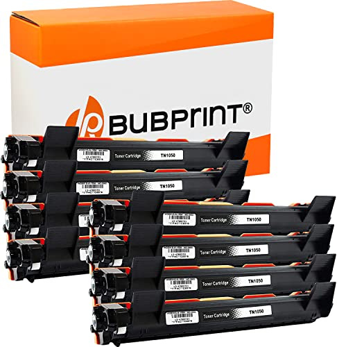 Bubprint 8 Toner kompatibel als Ersatz für Brother TN-1050 TN1050 für DCP-1510 DCP-1512 DCP-1610W DCP-1612W MFC-1810 MFC-1910W HL-1110 HL-1112 HL-1210W HL-1212W Schwarz