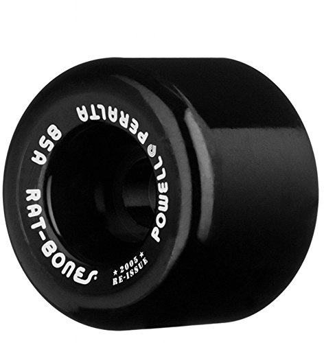 Powell Peralta Rat Bones Skateboard Wheels 60mm 85a - Black (4 pack)