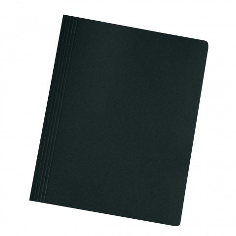 Herlitz Carpeta rápida A4 de cartón plegada intensa, paquete de 10 (negro, 1)