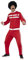 Smiffys Scouser Trainingsanzug, Rot & Weiß, mit Jacke & Hose