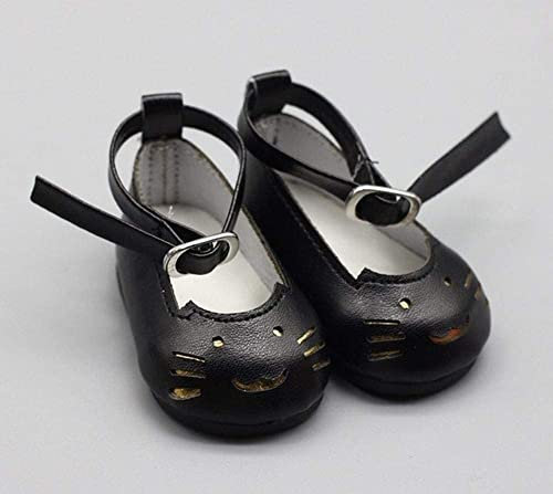 GIVBRO Flache Schuhe, Puppenschuhe, für Mädchen, Puppen, Katzengesicht, Schuhe, Freizeit-Outfits, Kostümzubehör, 1 Paar