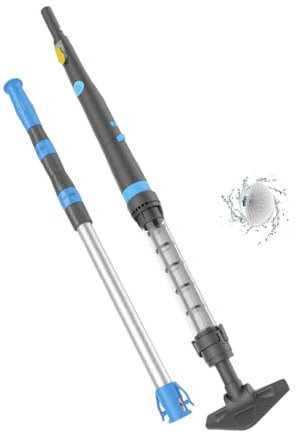 Oxseryn Aspiratore per Piscine, portatile multifunzionale per piscina con spazzola elettrica, pulitore spa senza fili per piscine fuori terra per sabbia e detriti, blu
