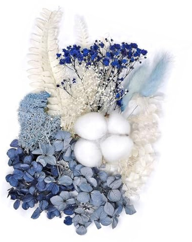 JEXOWIQ 1 paquete flores secas naturales, ramo de flores secas naturales, flores prensadas, decoración para bricolaje resina epoxi, joyas florales, arte de uñas, vela de fabricación artesanal