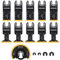 PECHAM 11PCS Titanium Sägeblätter, Universal Oszillierende Multitool Klingen Metall Schneiden Schnellspanner für hartes Material Metall Nägel Holz Kunststoff passen Dewalt Rockwell Milwaukee Makita