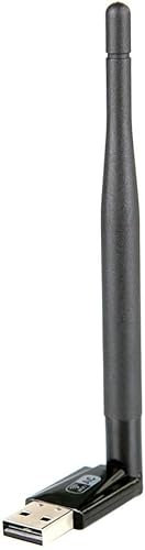JAPOO RTL8811AU WiFi Wireless USB WiFi Adapter for Desktop PC and Laptop,600Mbps High Gain Dual Band 3.5dBi Antenna 5.8G/2.4G WiFi Adapter,Supports Win7/8/8.1/10/Linux (with Antenna)