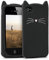 kwmobile Schutzhülle kompatibel mit Apple iPhone 4 / 4S - Hülle Handy - Handyhülle - Silikon Cover Case Katze Schwarz Weiß