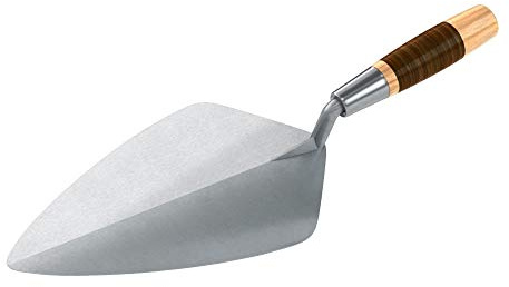Bon 72-615 Brick Trowel Keystone Forged 11-inch Wide London Leather Handle