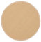 carpetfine Sisalteppich Rund Beige Ø 200 | Moderner Teppich für Wohn- und Schlafzimmer
