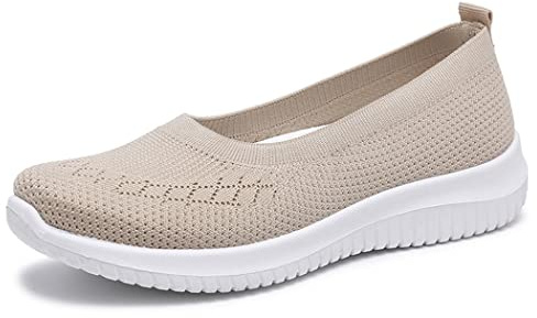 LYBANG nuevos Zapatos para Caminar de Ocio para Mujeres la Superficie de la Red es Transpirable cómoda Suave Ligera Resistente al Desgaste amortiguadora y Zapatillas Deportivas de Fitness