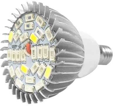 Élèvent la Lumière LED Bande, Ampoule de Lampe de Croissance pour Fleur Groeilamp E14 Plante 85V-265V 28W Spectre Complet LED (E14)