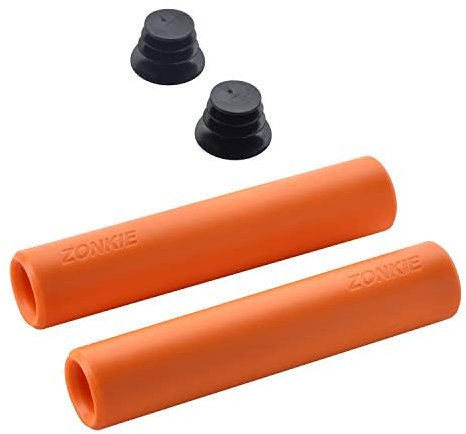 Cykelstyre handtag 1 par, ergonomisk struktur cykelhandtag, hjul MTB MXB cykelsportstyre handtag (orange, 30 mm)