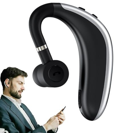 Casque Mono-oreille, Casque Mono-oreille, Casque De Conduite Sans Fil | Écouteurs Mono-auriculaires Avec Une Autonomie Extrêmement Longue Pour Le Travail À Domicile Des Camionneurs - Pour Ordinateurs