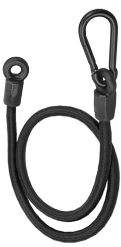 Fahoujs Cuerda de tensión, cable elástico, con gancho de mosquetón, 60 cm/120 cm, tamaño de la correa de equipaje de ciclismo