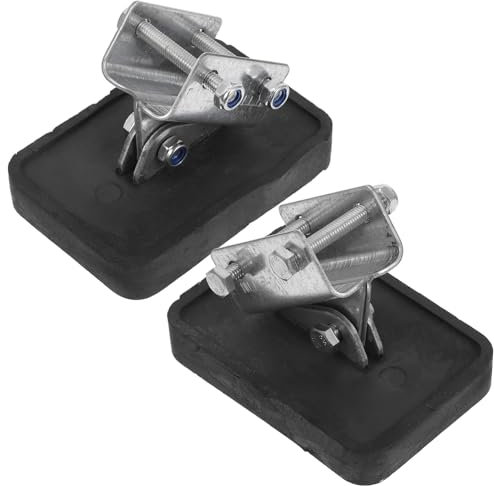 SHINEOFI 2pcs Ladder Feet Pads Thickened Rubber Covers Adjustable Anti-Slip Replacement Foot Pads for Aluminum Alloy Extension and Step Ladders for Home and Professional Use