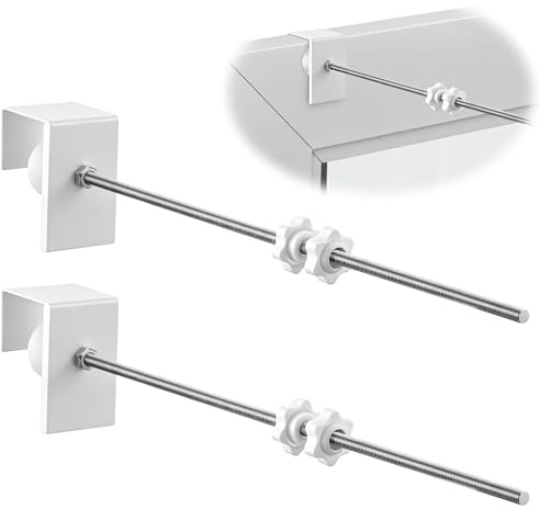 Enhon Confezione da 2 Ganci per Finestre da Appendere, Ganci Regolabili per Finestre per Decorazioni Natalizie, Non Richiede Foratura o Incollaggio, Facile Installazione