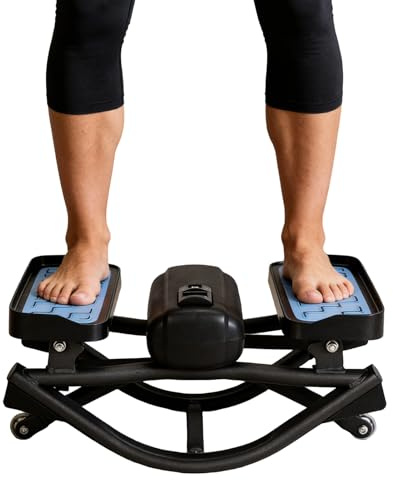 Rock Stepper – Appareil d'entraînement pour le noyau des jambes et les fesses – Appareil d'entraînement à bascule latérale – Entraînement des jambes – Abdomen – Maison – Dans le salon, le bureau, la