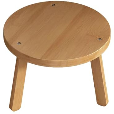 Genérico Pequeño Taburete para Plantas - Elevador para Flores y | Pie Decorativo para Plantas | para Tocador, Ventana, Dormitorio, Salón, Exterior, Jardín, Balcón, Cuarto de Baño, Estilo Rústico