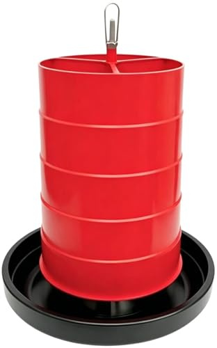 Abbeveratoio per polli - Contenitore portatile di idratazione per pollame, per pollame, pollame, polli, anatre, bestiame all'aperto, conigli, B