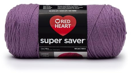RED Heart Super Saver Yarn, Medium Purple
