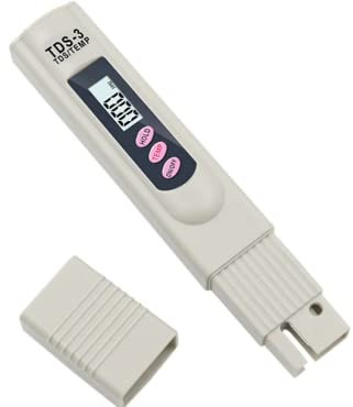 Tester TDS Misuratore Digitale Residuo Fisso Acqua e Temperatura con Custodia