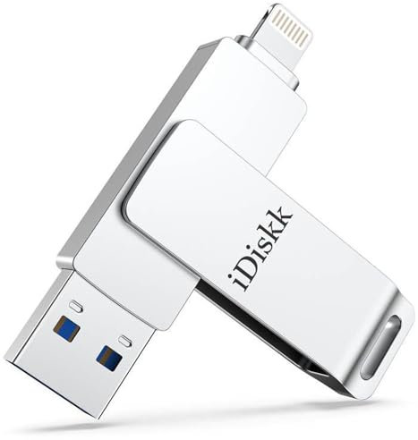 iDiskk MFi-zertifizierter 512GB Fotostick für iPhone USB-Speicherstick für iPad Kompatibel mit den neuesten iOS-PCs Mac, iPhone-Speicher mit App