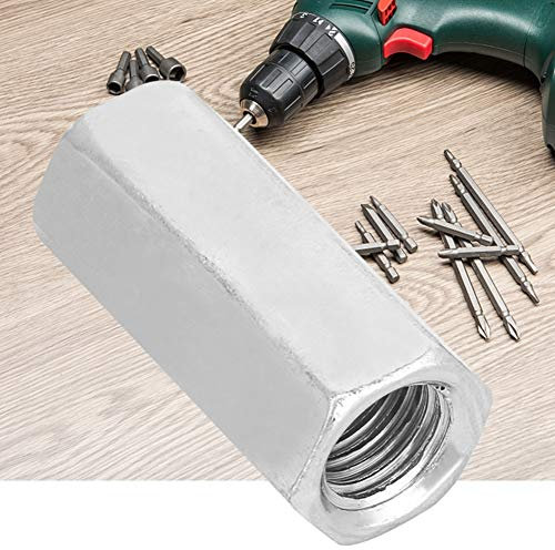 Jeanoko 2 pièces M16 * 50 * 22mm acier au carbone zingué longue tige écrou hexagonal manchon écrou entretoise attaches filetées pour boulons de montage