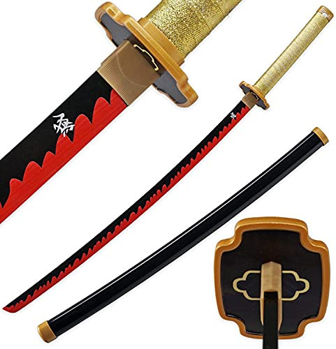 kljhld bambù Anime Katana Spada Cosplay, Spada Katana Demon Slayer Tsugikuni Yoriichi Katana Spada 103 cm/40 Pollici