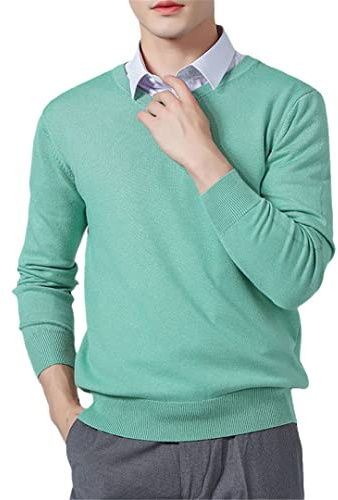Vogrtcc Men's Sweaters Cashmere Blend Knitting V-Neck Pullovers Wool Knitwear Jumpers Clothes